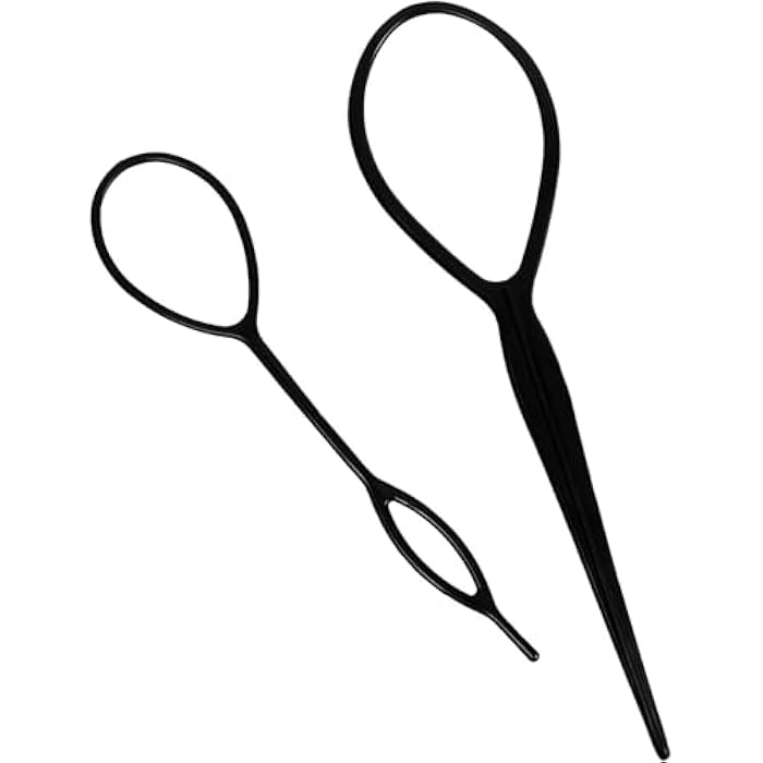 YXL 2Pcs Hair Braiding Tool, Topsy Tail Hair Tool, Hair Loop Pull Through Tool, Hair Plaiting Tool for Making Women and Girls Hair Style - Image 1